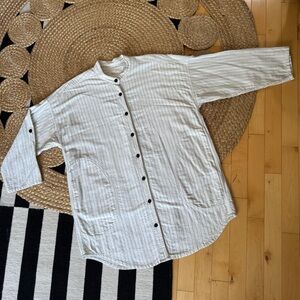 Women's Striped Button Down Shirt